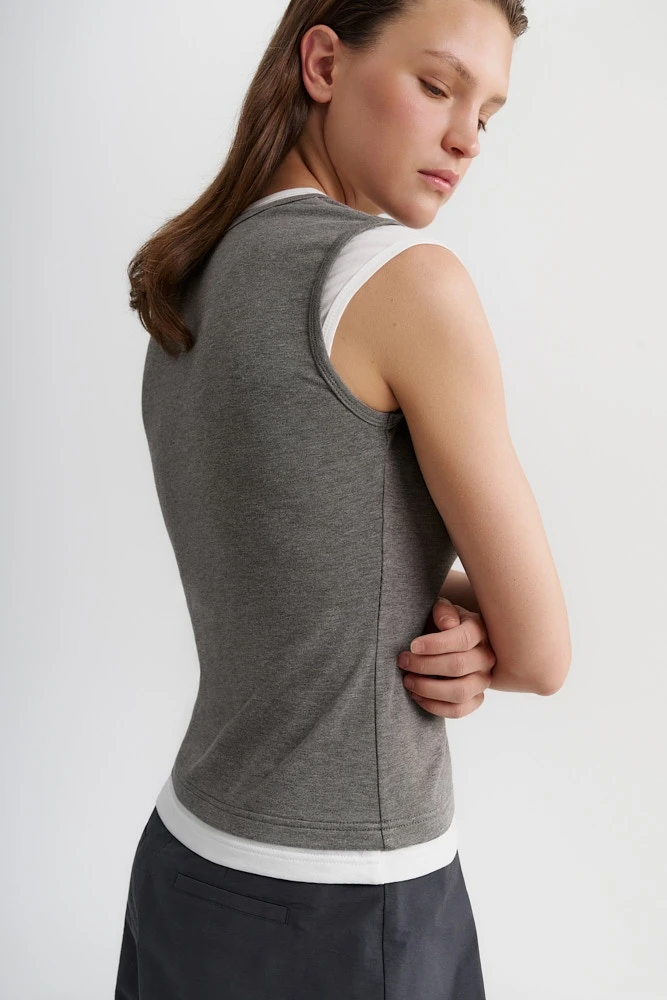 Футболка двойная из трикотажа