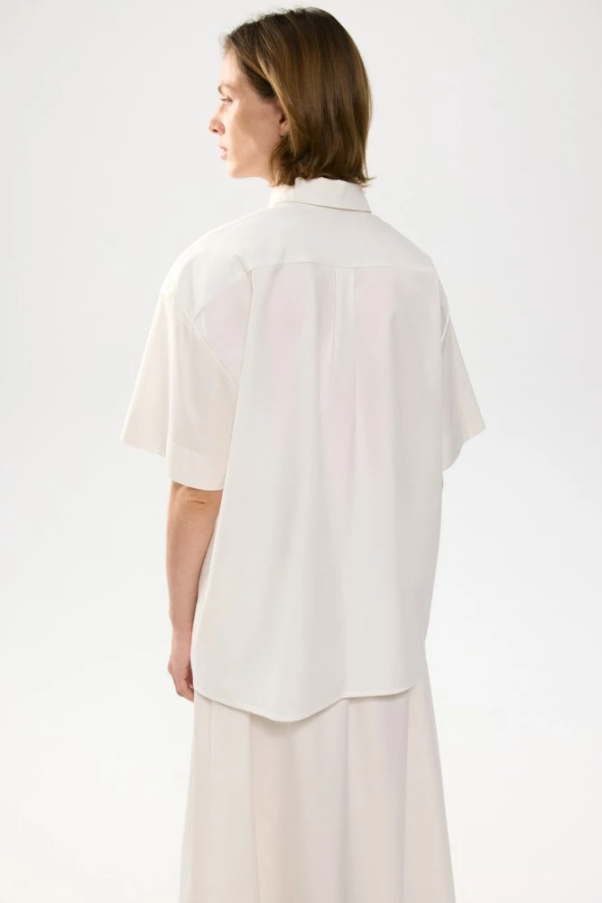 Рубашка с коротким рукавом из хлопка