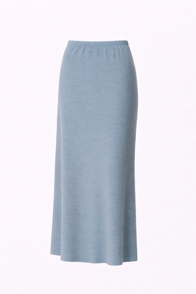 Юбка макси из фактурного трикотажа