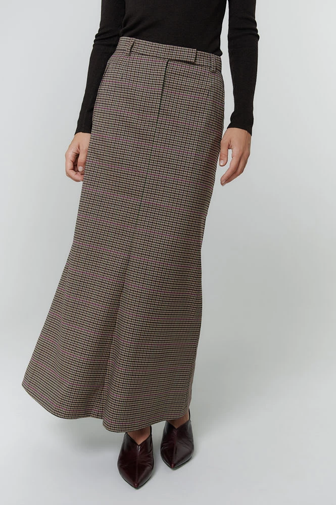 Юбка макси из итальянской костюмной шерсти