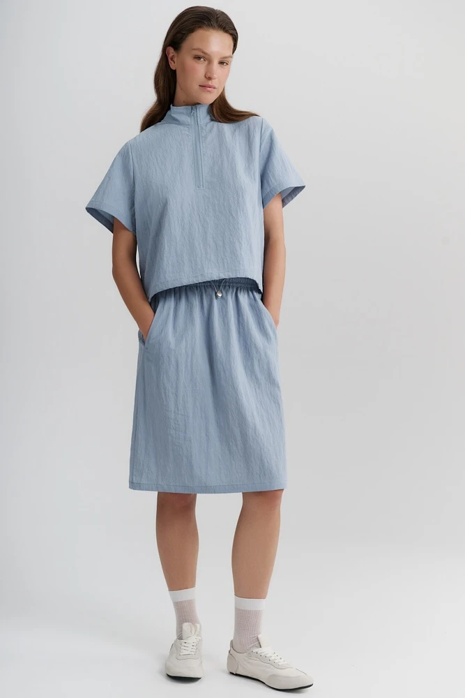 Юбка миди на кулиске