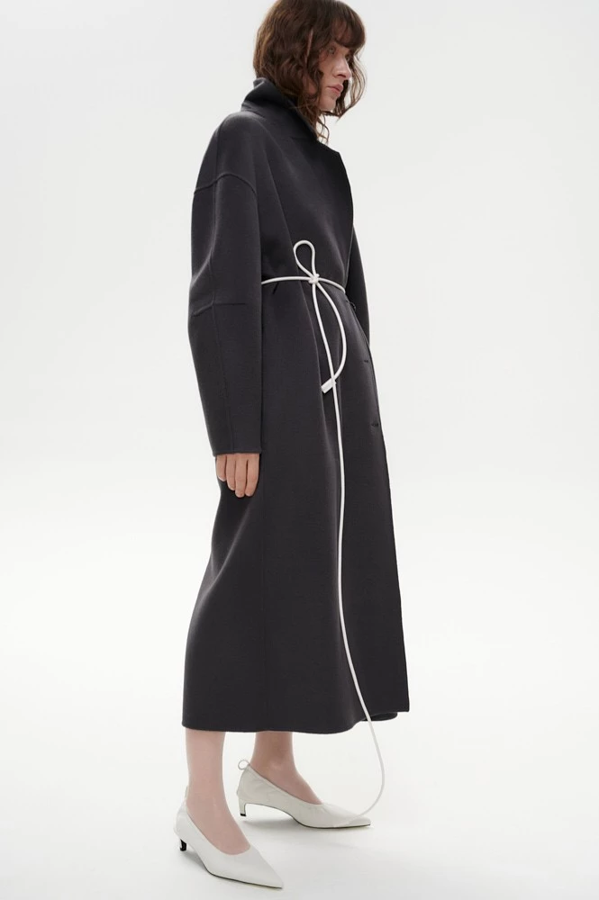 Пояс-шнур из натуральной кожи