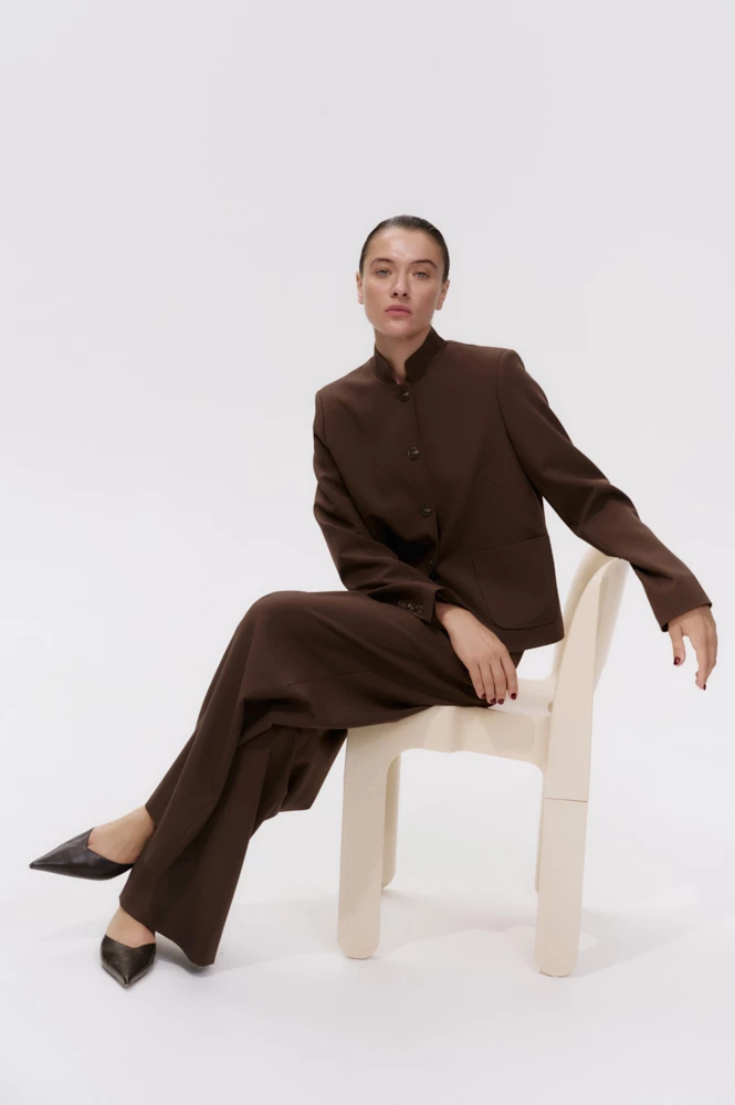 Брюки широкие на кулиске