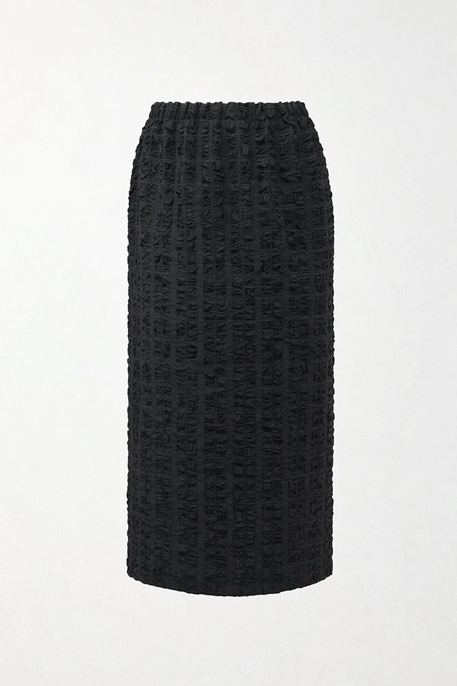 Юбка миди из фактурной ткани