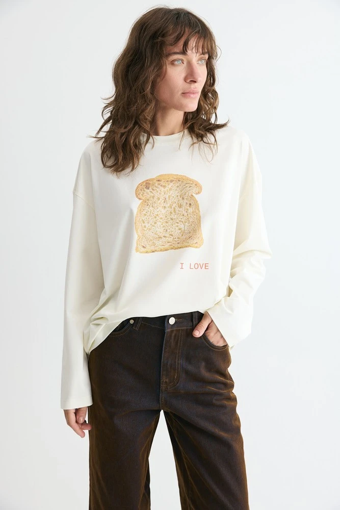 Свитшот "I love bread"