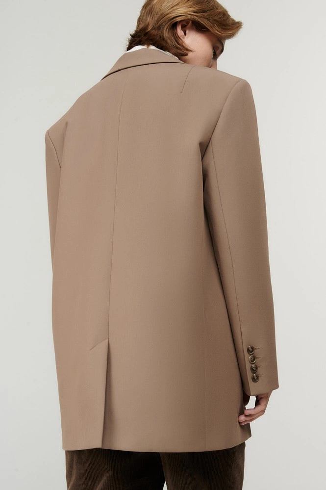 Жакет однобортный с поясом