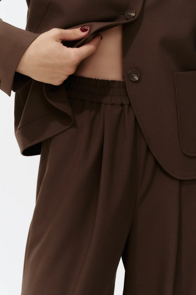 Брюки широкие на кулиске