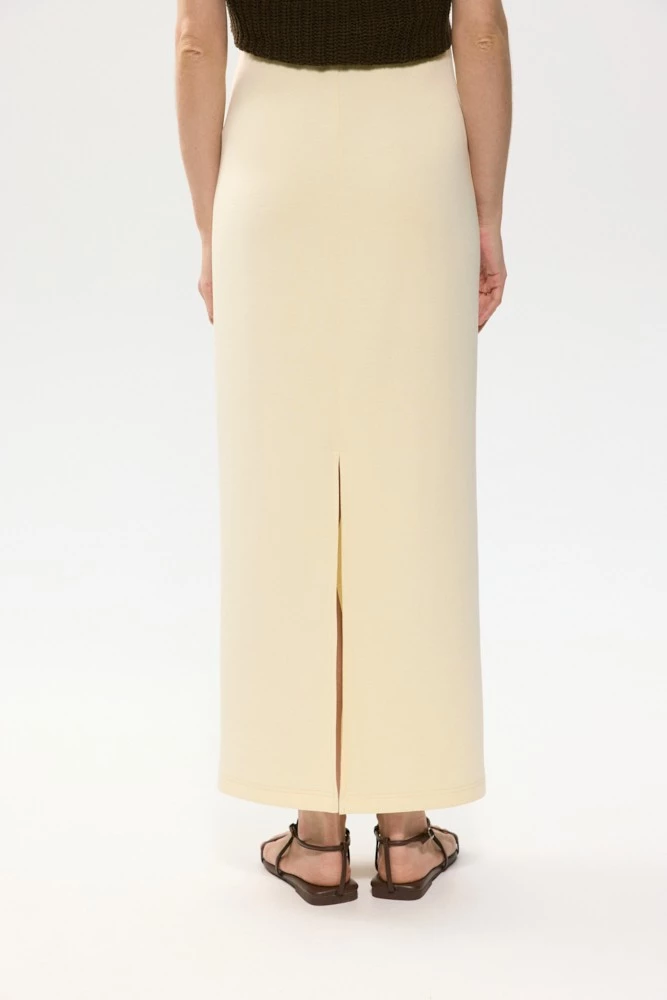 Юбка макси трикотажная из смесового хлопка