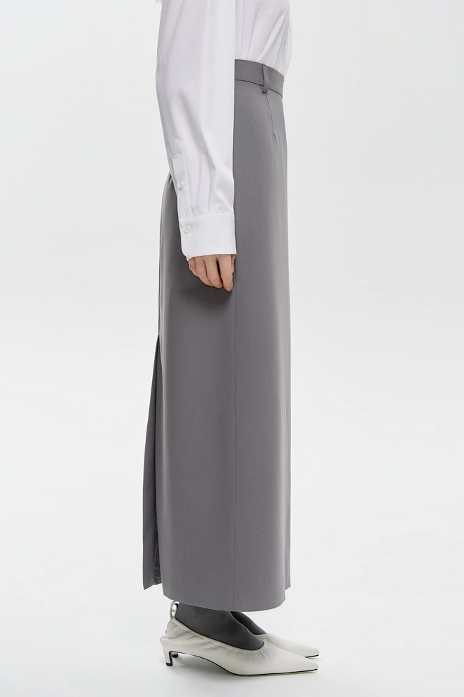 Юбка макси прямого силуэта