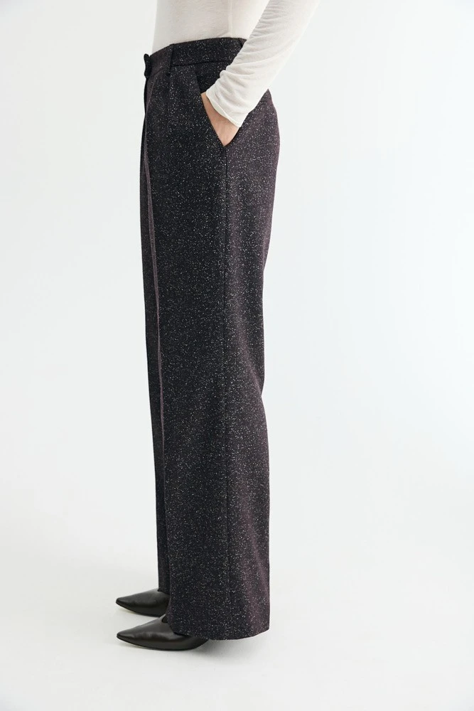 Брюки широкие из итальянской шерсти