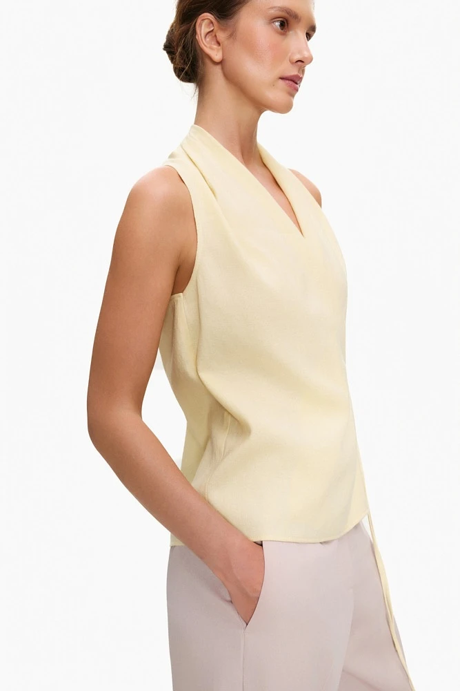 Топ на запахе изо льна