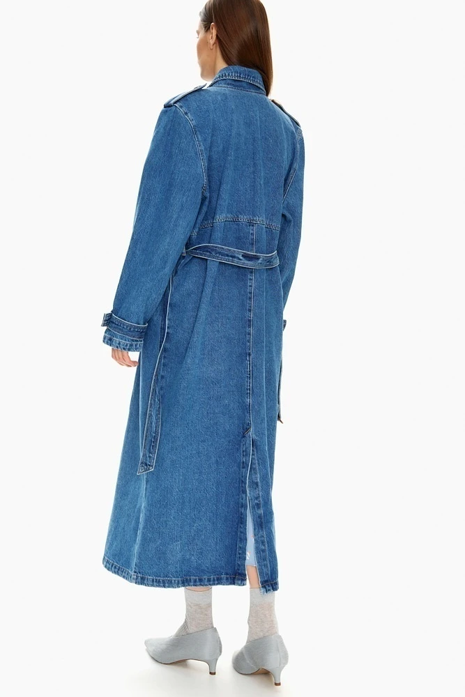 Тренч джинсовый