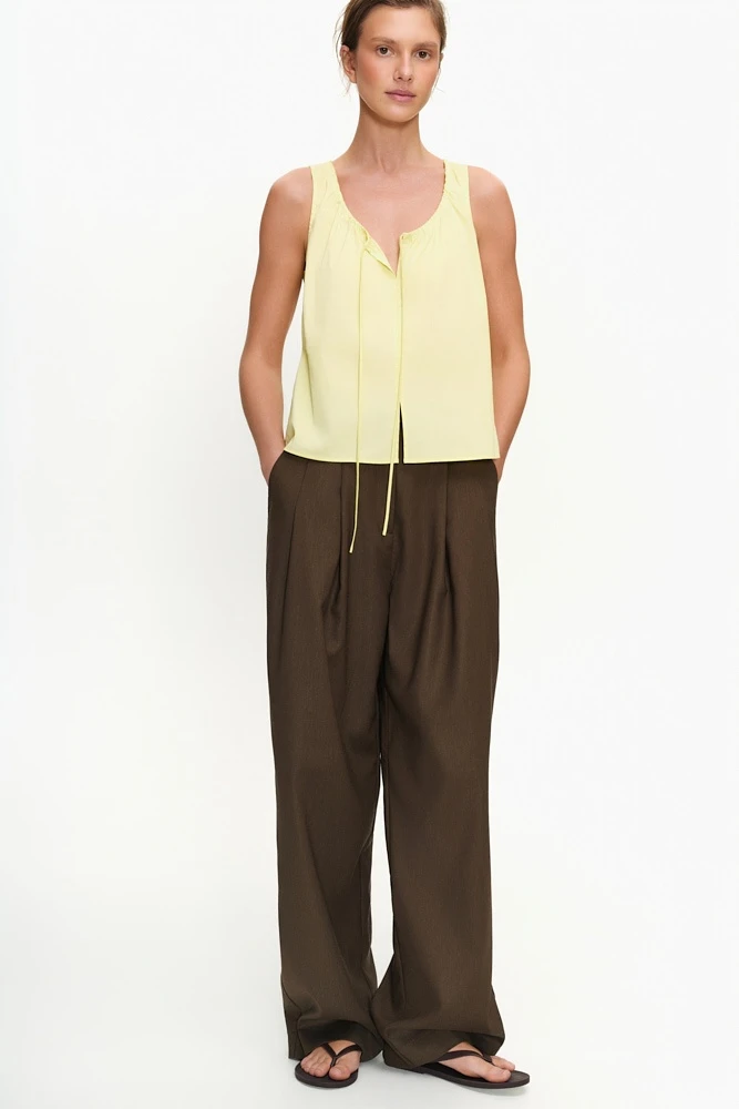 Топ на кулиске из хлопка