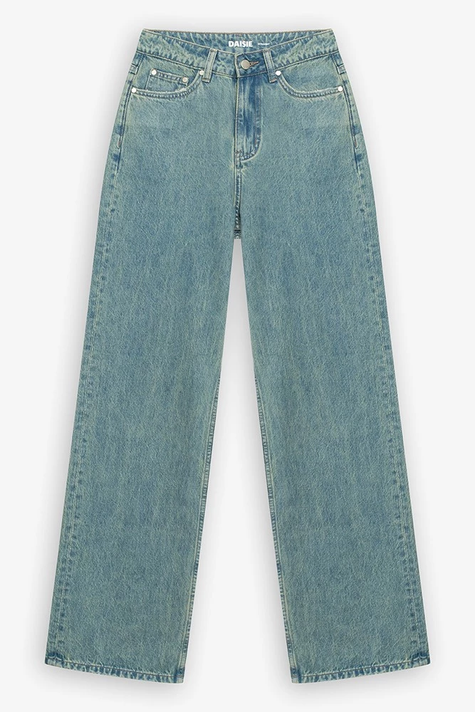 Джинсы Straight с винтажным эффектом