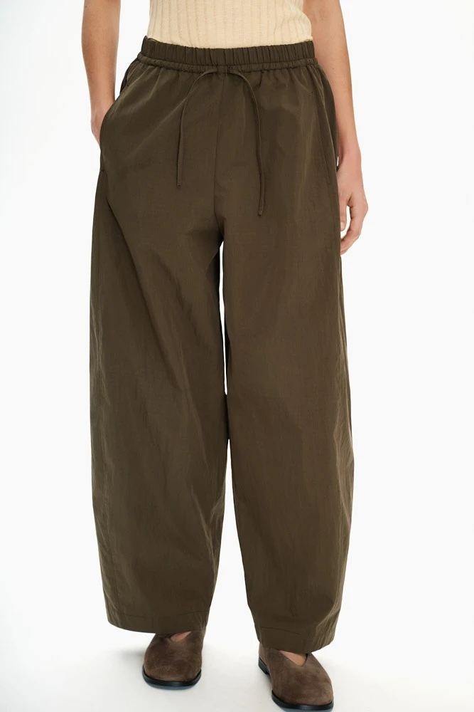 Брюки barrel-leg из хлопка