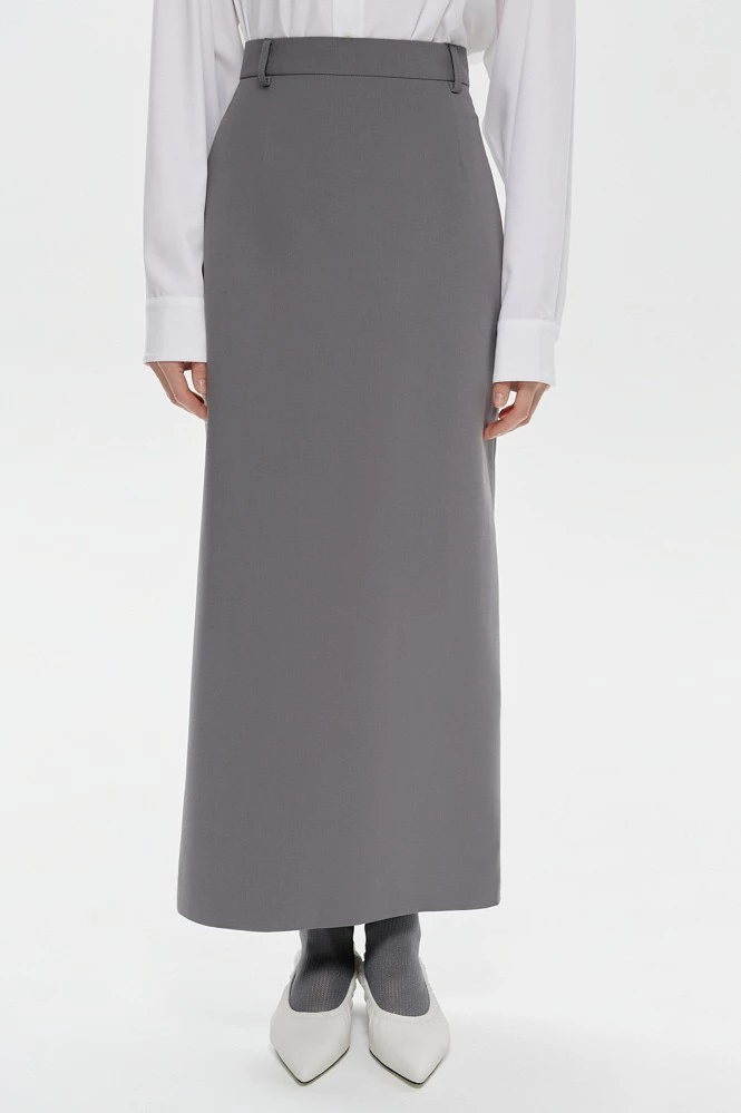 Юбка макси прямого силуэта