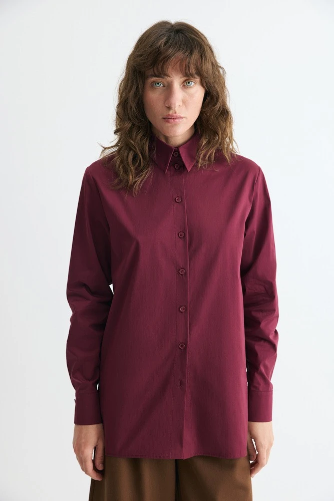 Рубашка классическая из хлопка