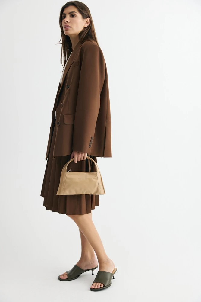 Юбка миди со складками