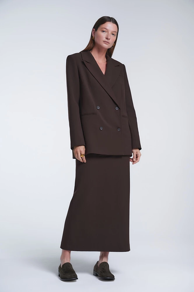 Юбка макси прямого силуэта