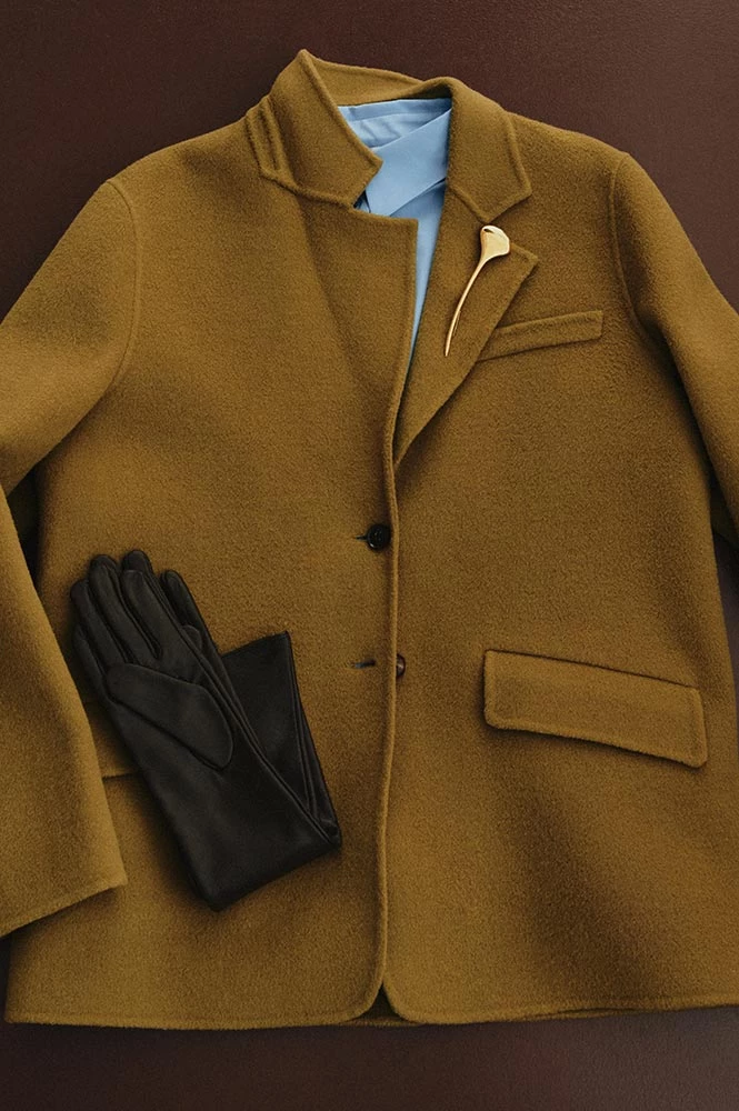 Пальто-жакет из шерсти