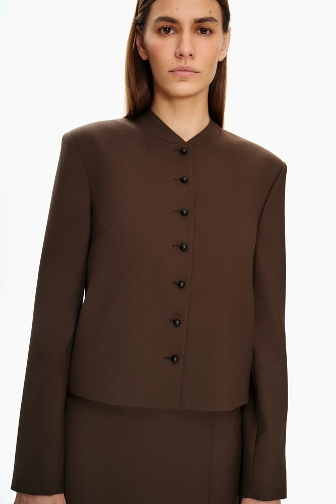 Жакет укороченный в винтажном стиле