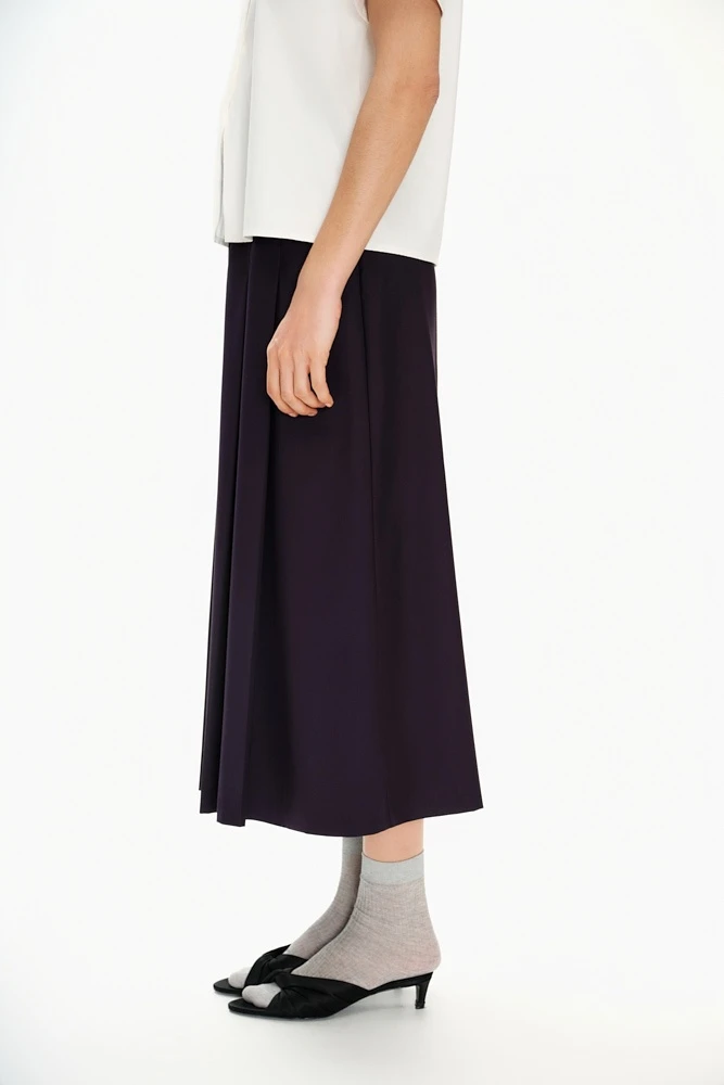 Юбка миди со складками