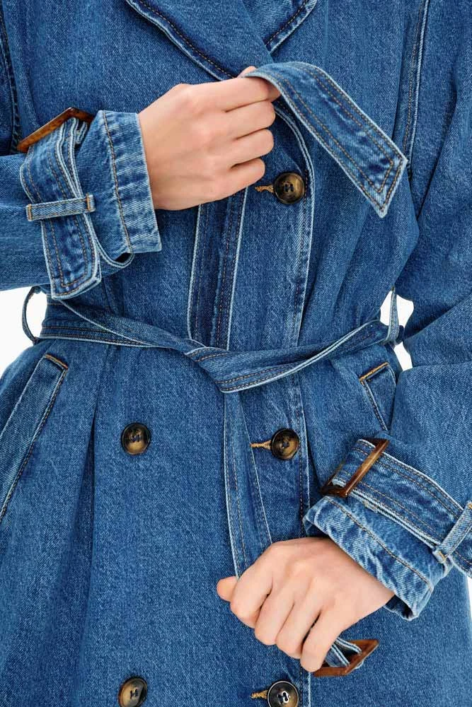 Тренч джинсовый
