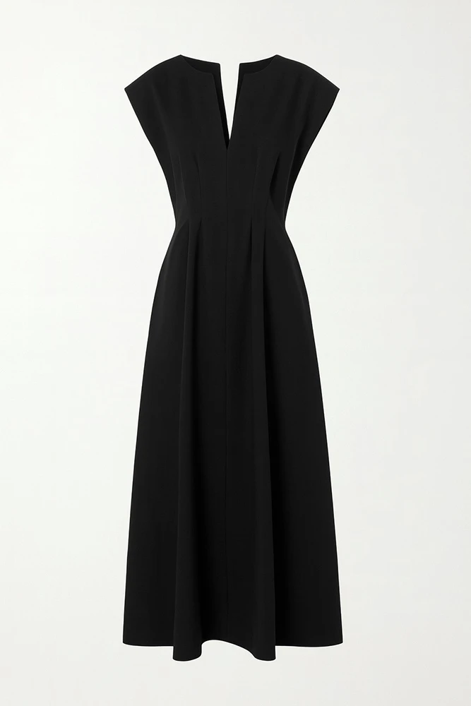 Платье миди без рукава