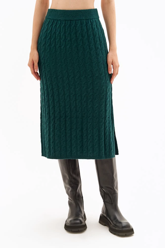 Юбка прямая с косами