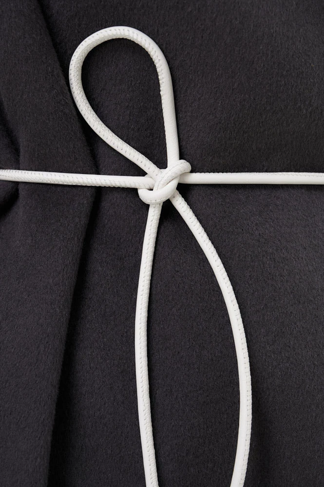 Пояс-шнур из натуральной кожи