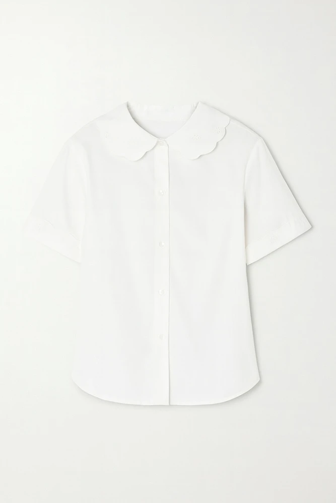 Рубашка с вышивкой из хлопка