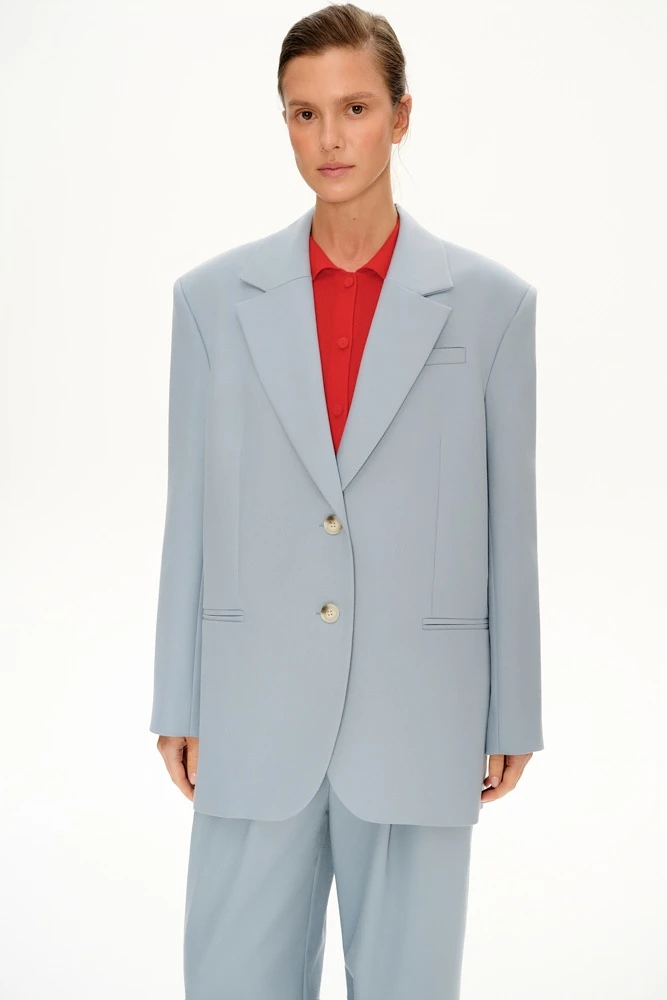 Жакет оверсайз однобортный