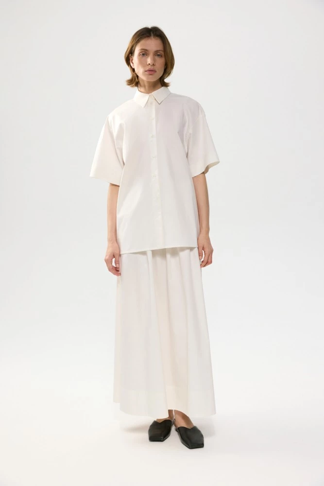 Рубашка с коротким рукавом из хлопка