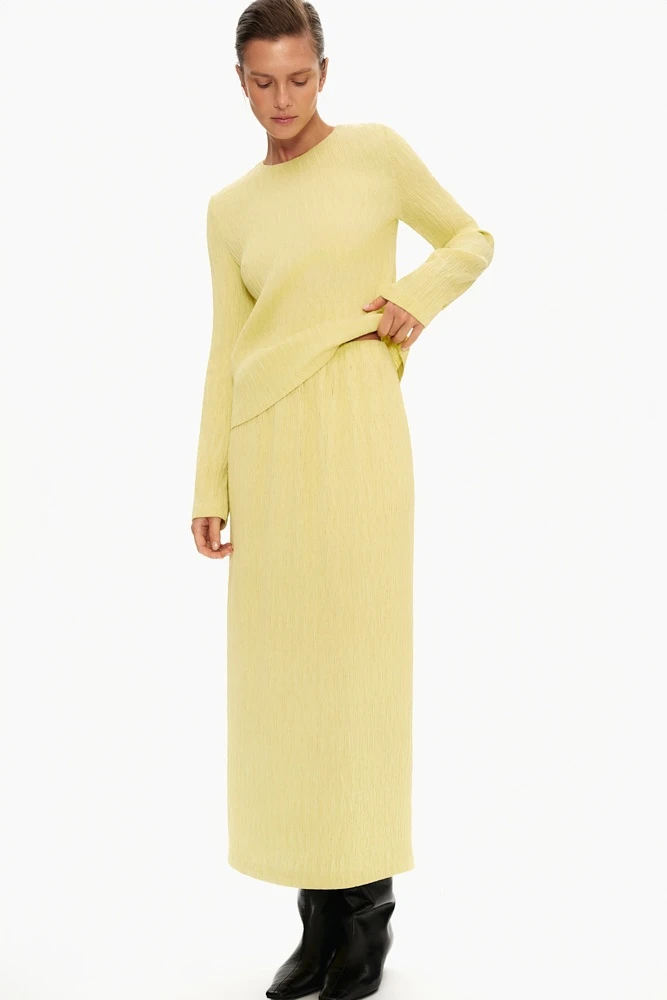 Юбка миди из фактурной ткани