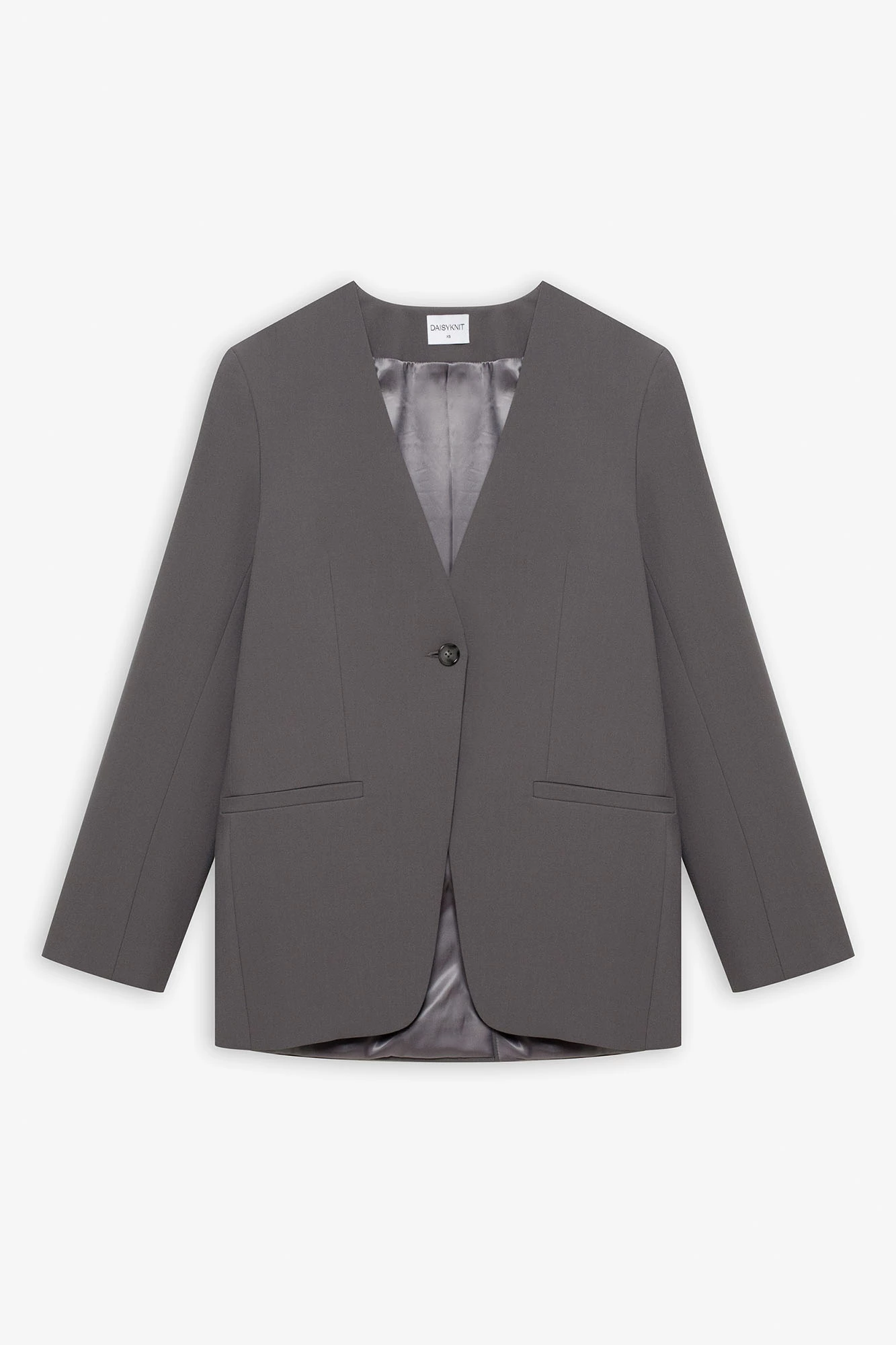 Жакет прямой без лацканов