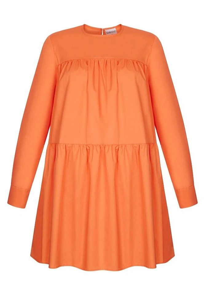 Платье мини с ярусами