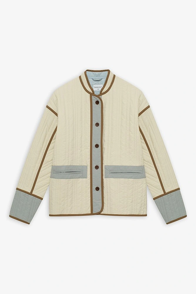 Куртка стеганая колорблок