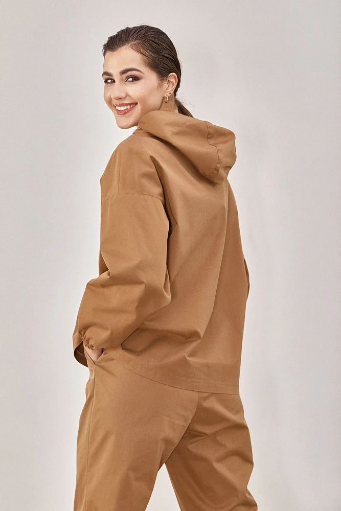 Свитшот на молнии хлопковый