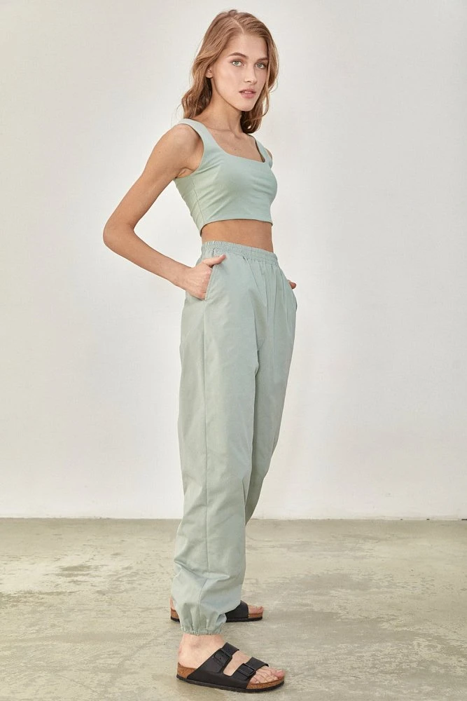 Брюки джоггеры хлопковые