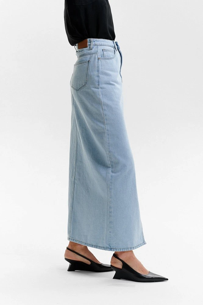 Юбка джинсовая макси