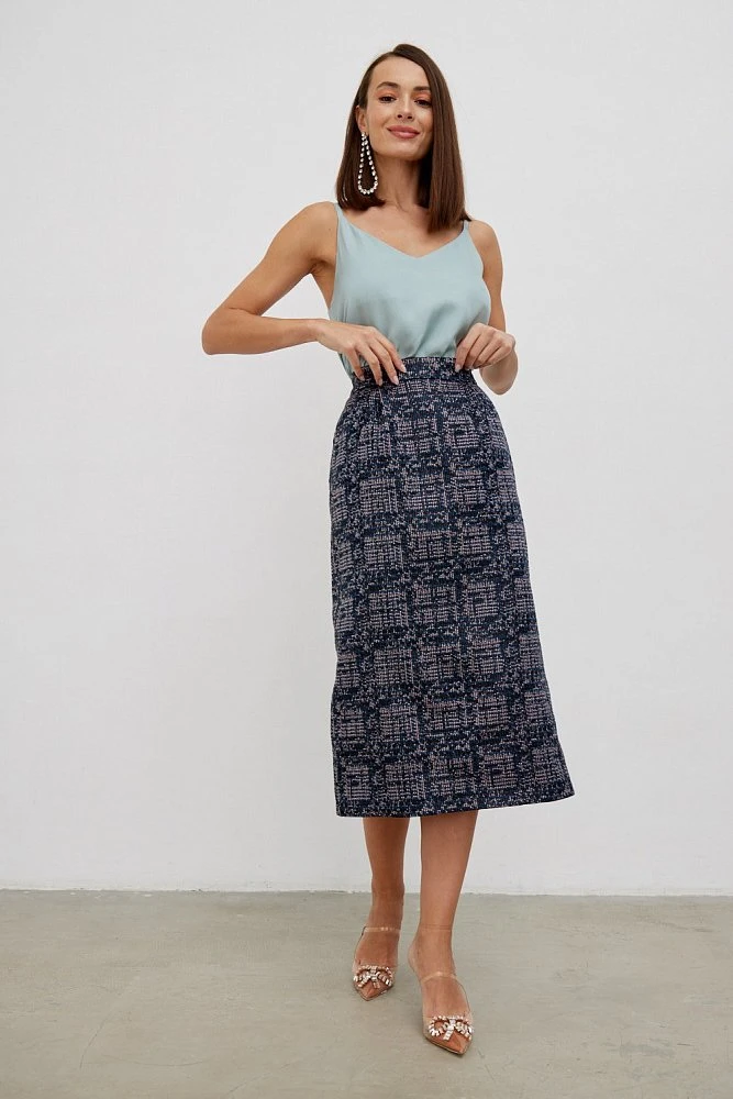 Юбка с защипами