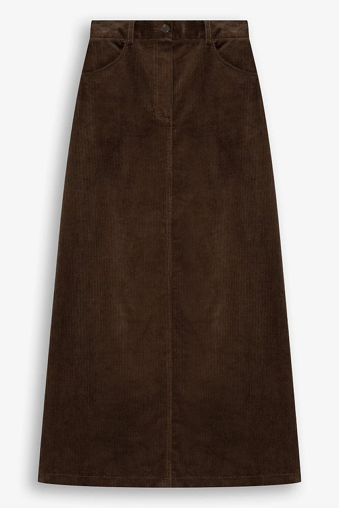 Юбка макси из вельвета