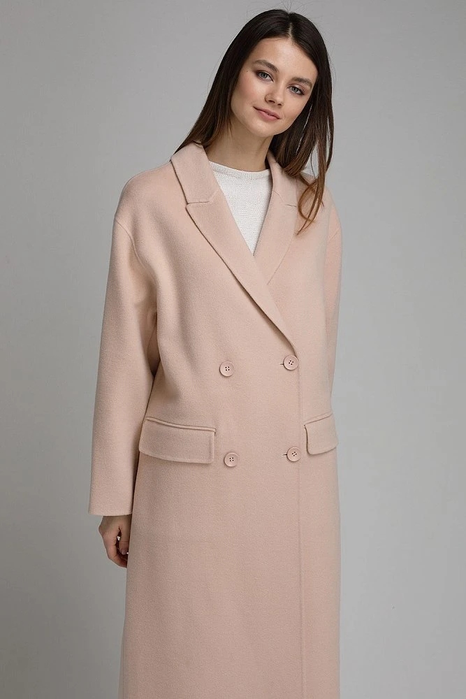 Пальто длинное со шлицей