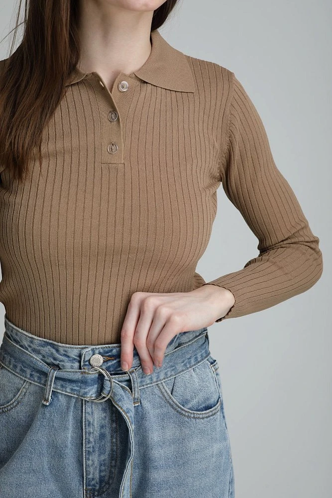 Поло на пуговицах