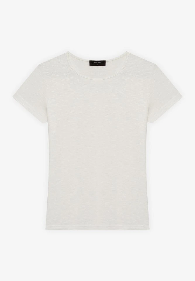 Футболка облегающая из вискозного трикотажа