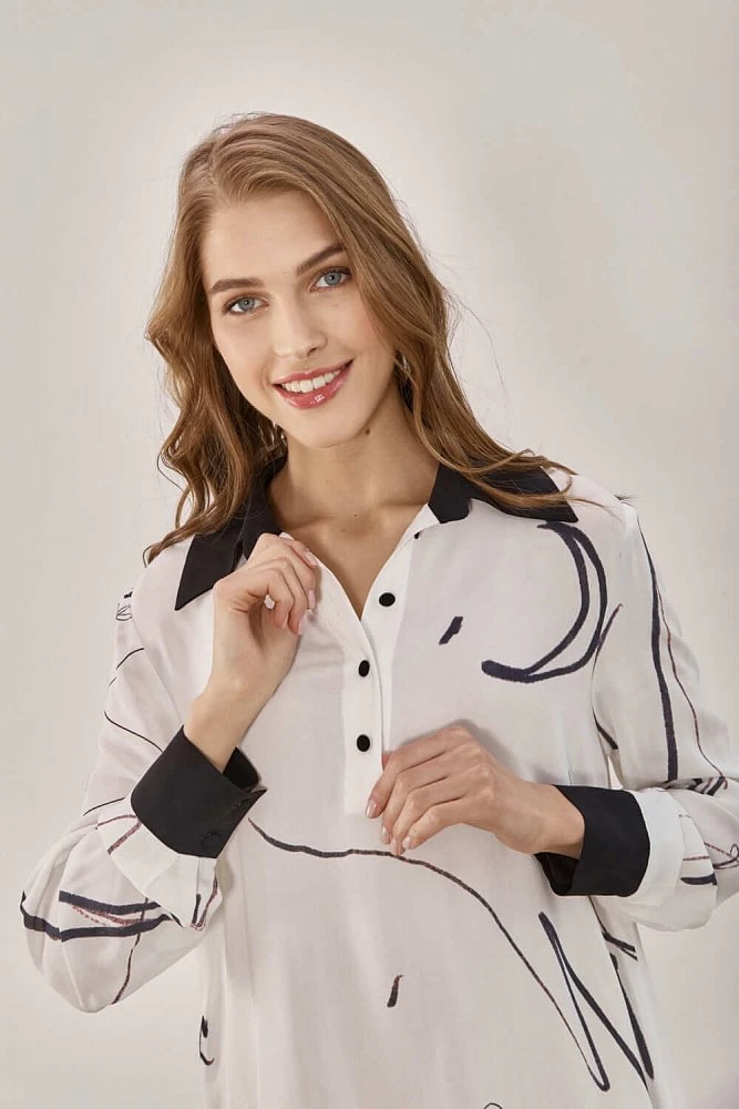 Платье с Арт принтом