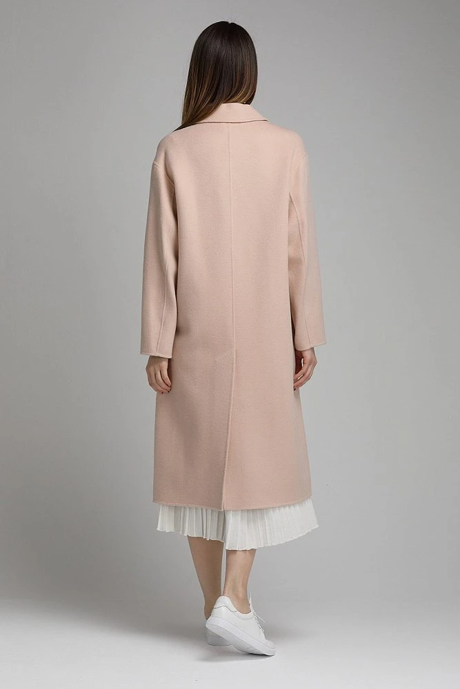 Пальто длинное со шлицей