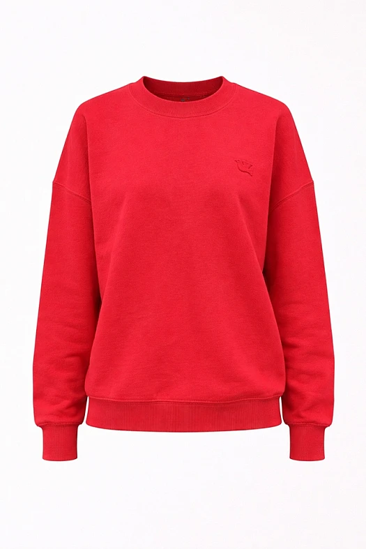 Свитшот из хлопка (100% хлопок Красный; Размер: S)