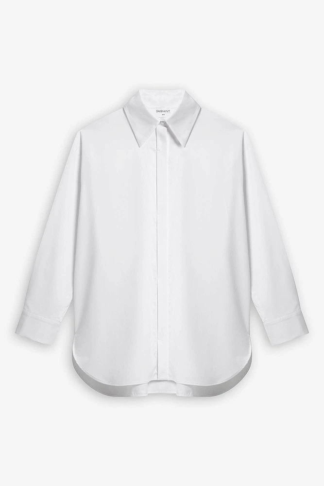 Рубашка прямого силуэта из бамбука