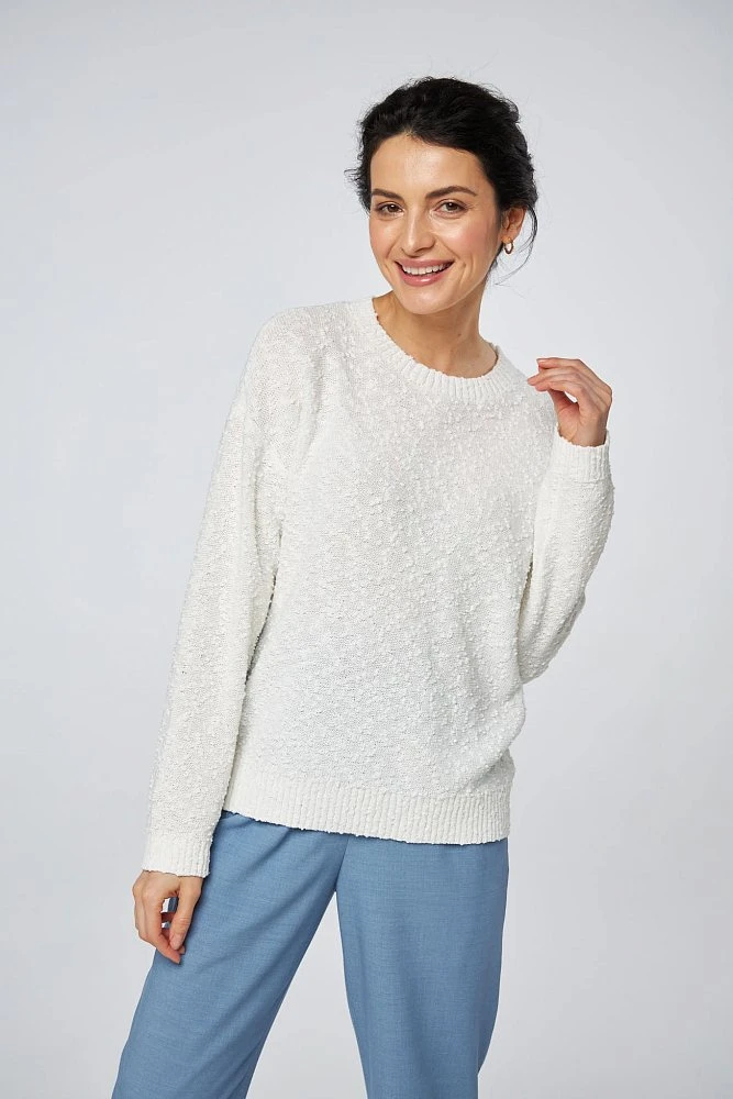 Джемпер фактурной вязки